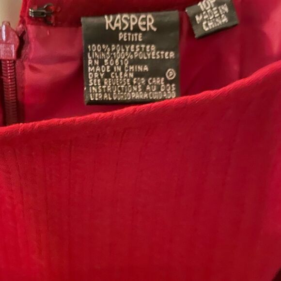 Cranberry Kasper 2 Piece Skirt Suit, 10P - Picture 4 of 6